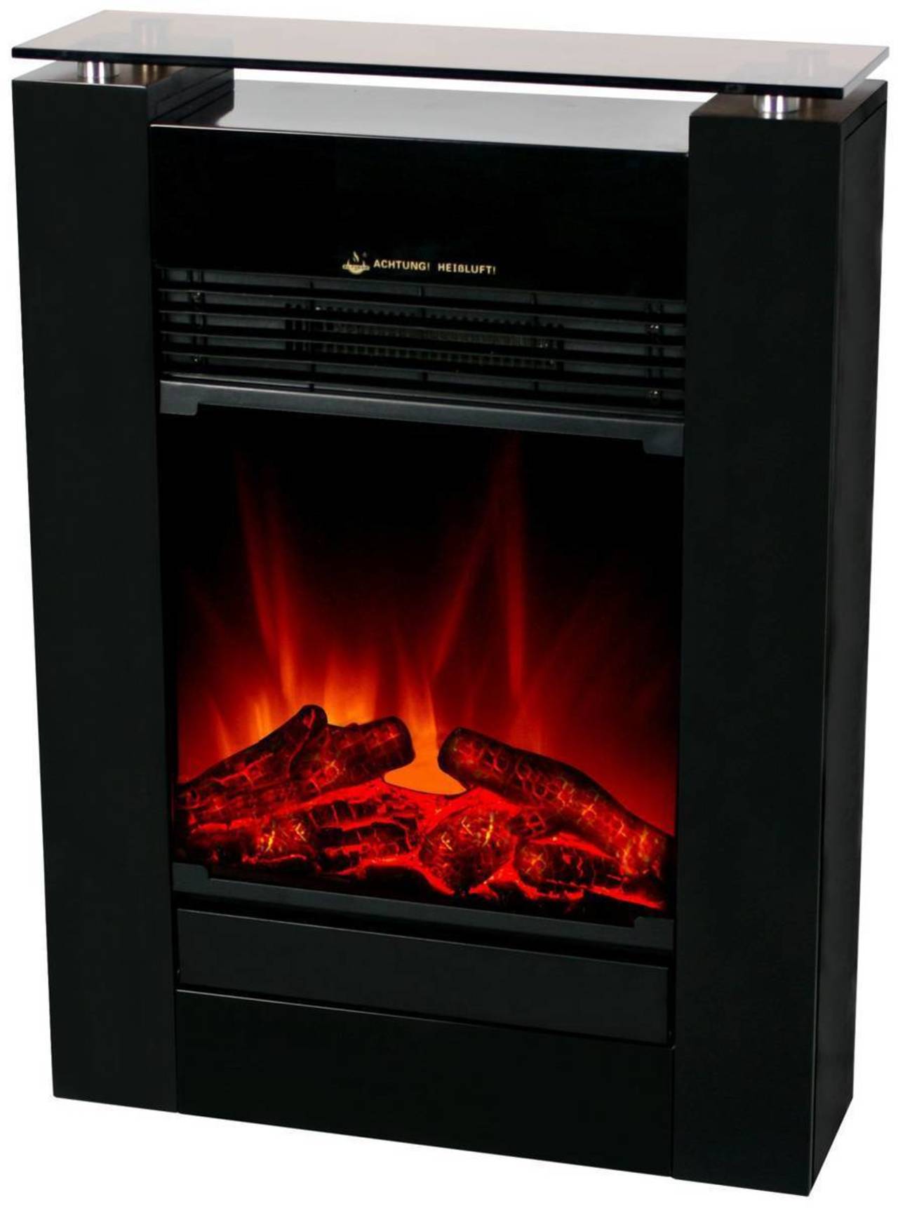 El Fuego Elektrokamin "Tessin", 2 Heizstufen (900/1800 W), Schwarz